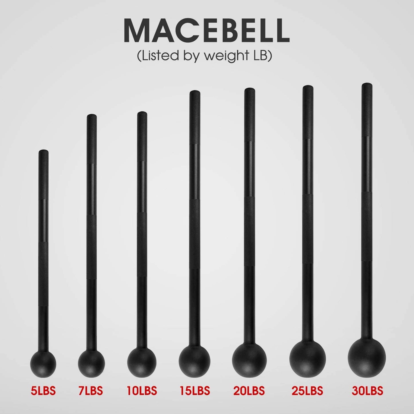 Elevate Your Strength Training with Our Versatile Steel Mace Bell - Perfect for Full Body Workouts, Available in Multiple Weights for Everyone!