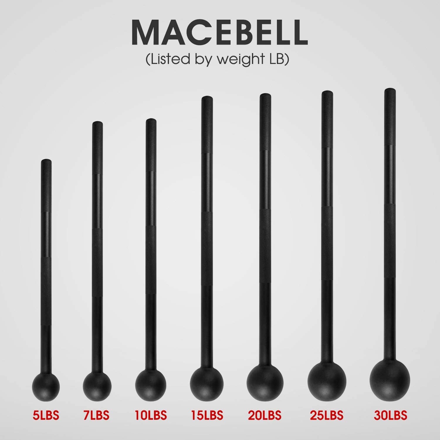 Elevate Your Strength Training with Our Versatile Steel Mace Bell - Perfect for Full Body Workouts, Available in Multiple Weights for Everyone!