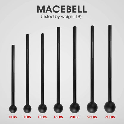 Elevate Your Strength Training with Our Versatile Steel Mace Bell - Perfect for Full Body Workouts, Available in Multiple Weights for Everyone!