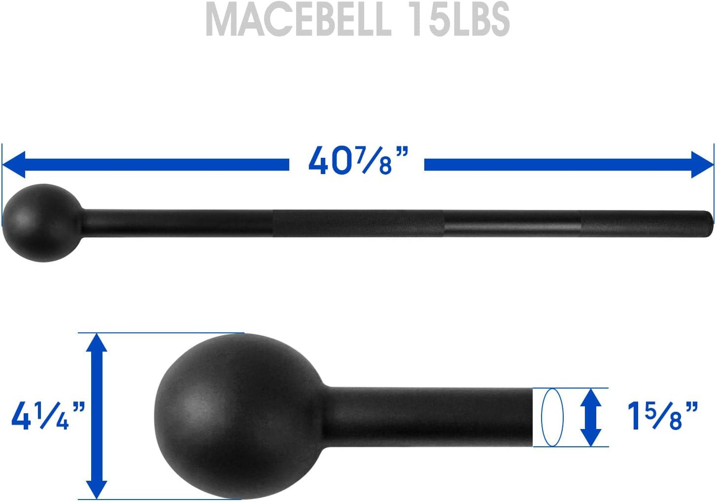 Elevate Your Strength Training with Our Versatile Steel Mace Bell - Perfect for Full Body Workouts, Available in Multiple Weights for Everyone!