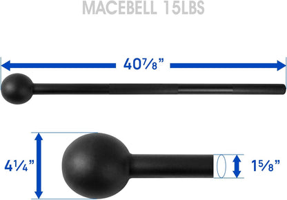 Elevate Your Strength Training with Our Versatile Steel Mace Bell - Perfect for Full Body Workouts, Available in Multiple Weights for Everyone!