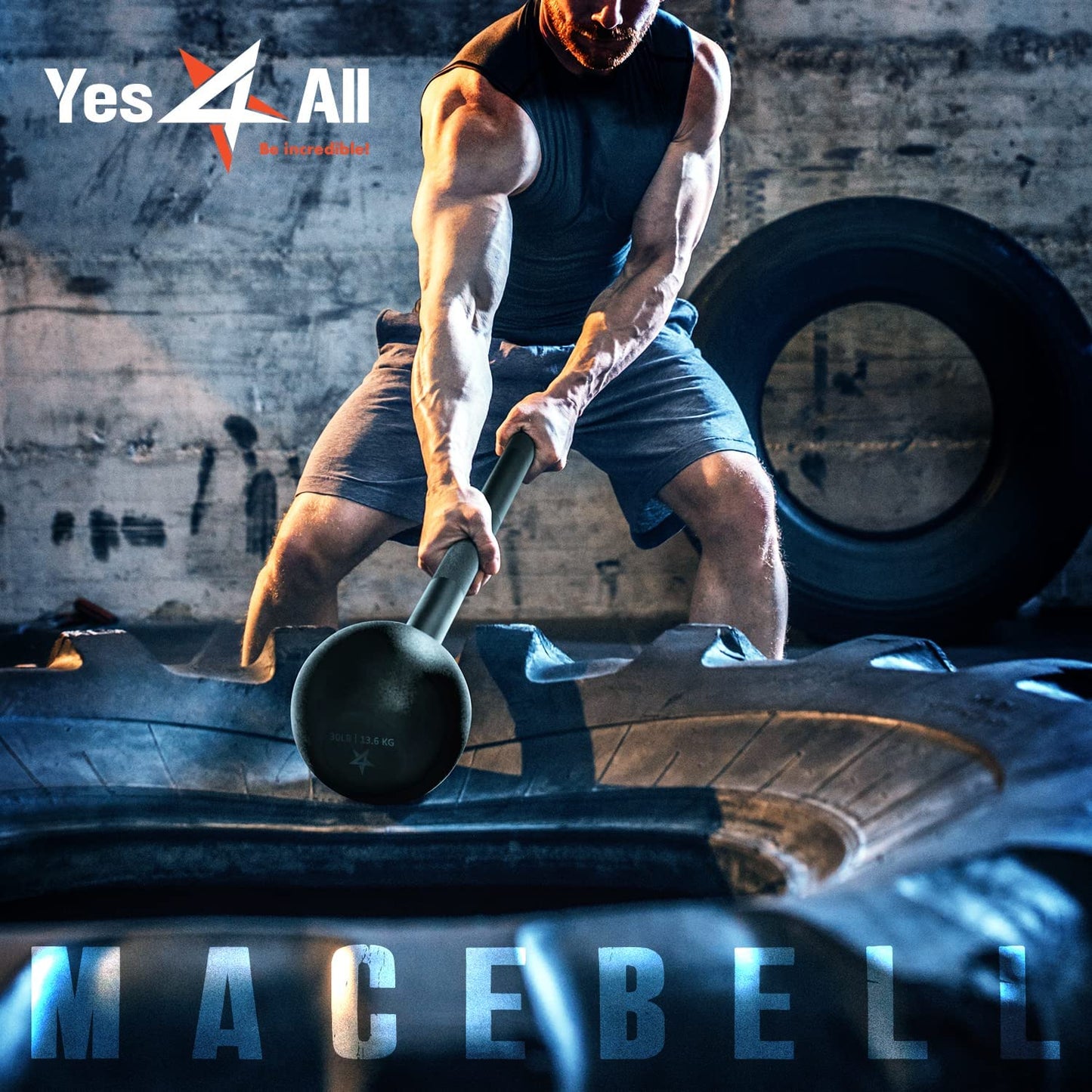 Elevate Your Strength Training with Our Versatile Steel Mace Bell - Perfect for Full Body Workouts, Available in Multiple Weights for Everyone!