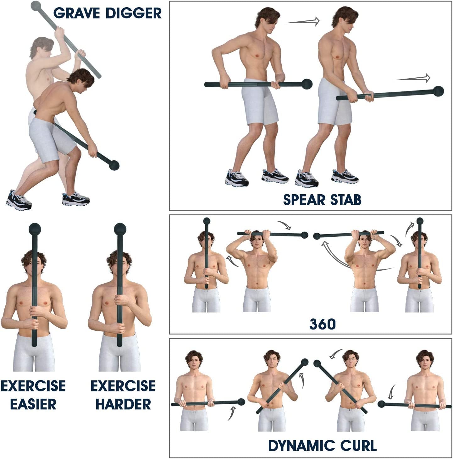 Elevate Your Strength Training with Our Versatile Steel Mace Bell - Perfect for Full Body Workouts, Available in Multiple Weights for Everyone!